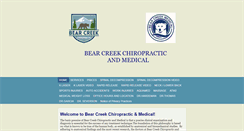 Desktop Screenshot of bearcreekchiromed.com